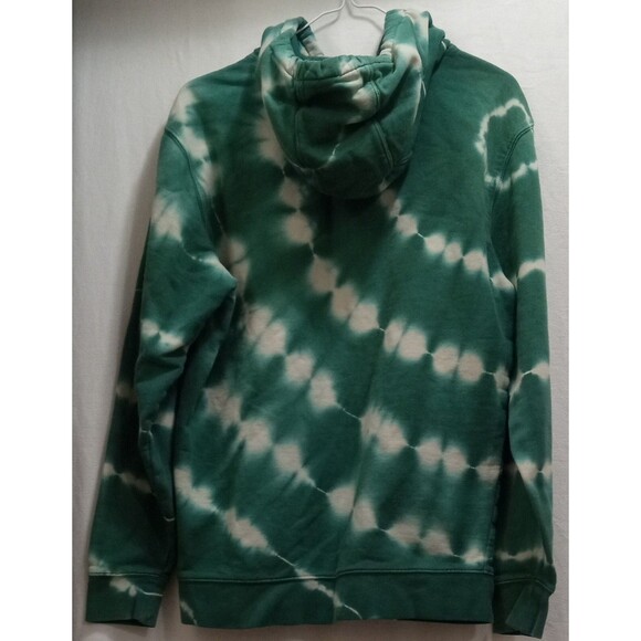 Vans Men’s Small Green Tie Dye Hoodie Sweatshirt Off The Wall Logo Pullover - Picture 4 of 8